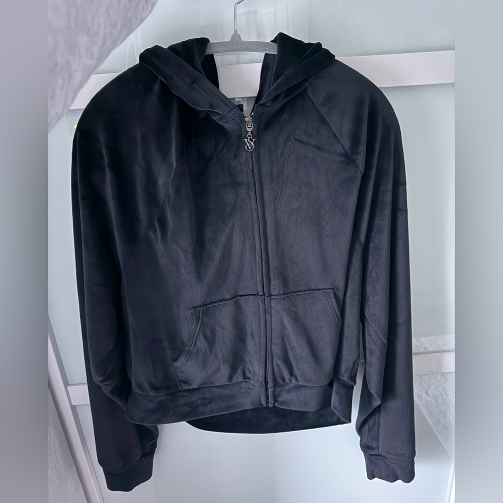 Victoria’s Secret velvet full zip hoodie